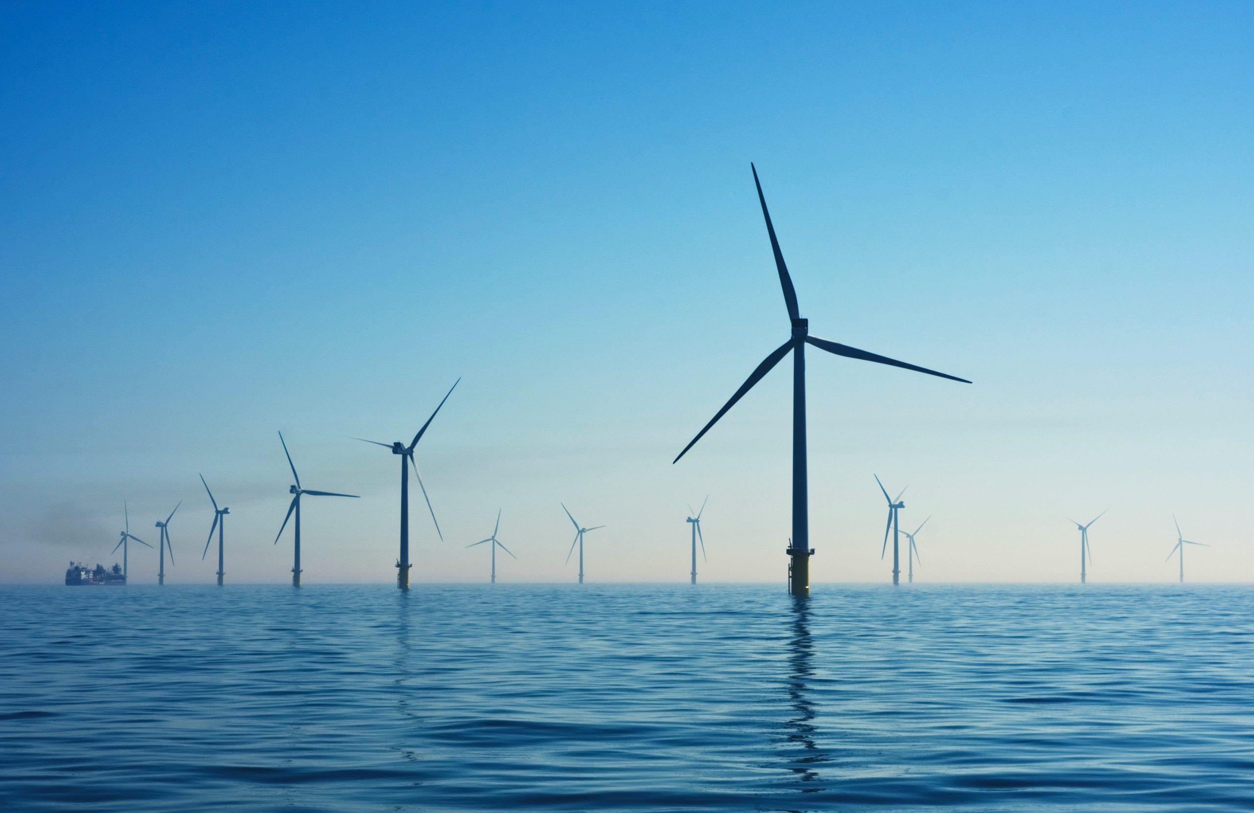 Windfarm in the sea